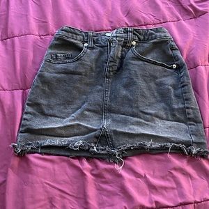 Black Jean Skirt 😍